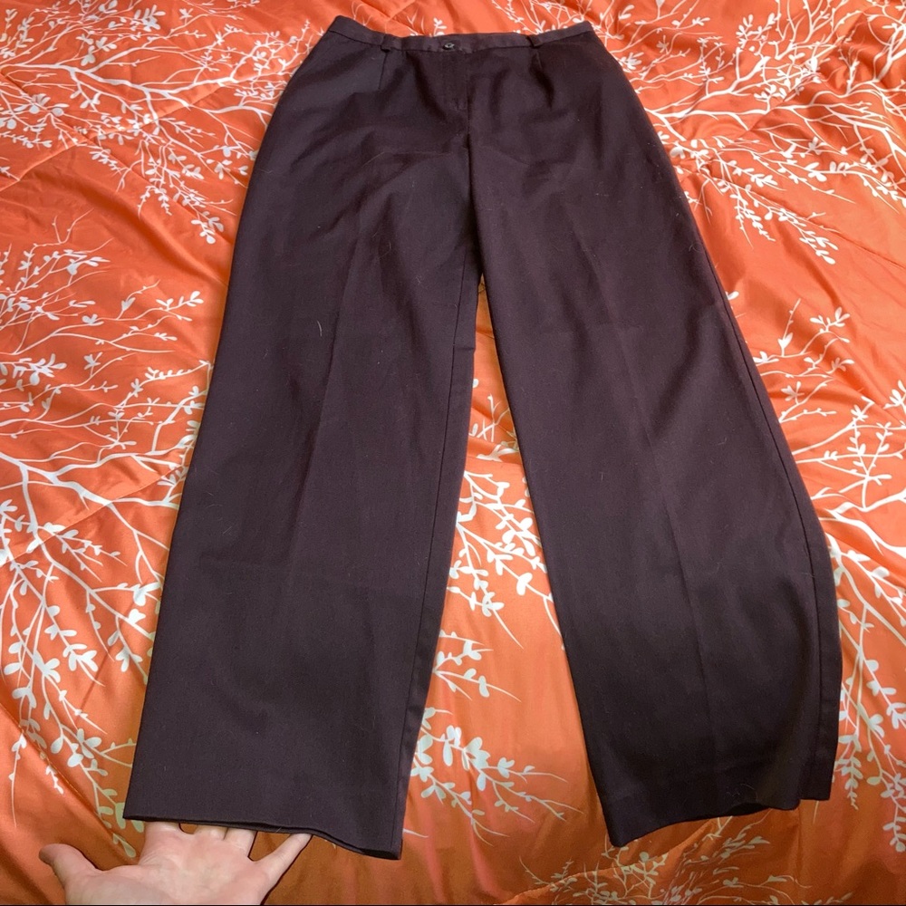 🟢 Dark Maroon Purple Dress Pants